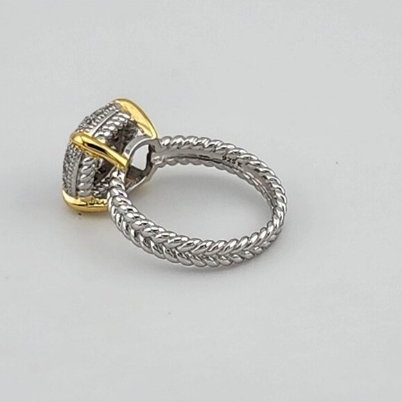 Sterling Silver 925 Ring with Cubic Zirconia Stones – Fresh, Elegant, and Brand - Picture 6 of 8